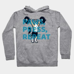 Paws Press Repeat: Cat Fitness! Hoodie